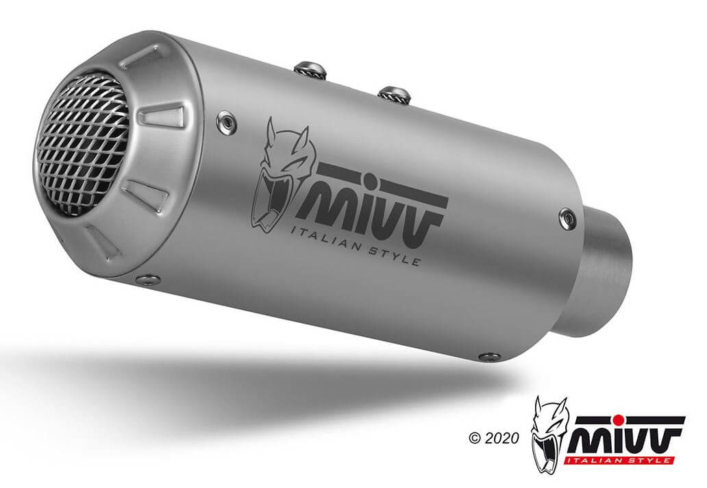 MIVV MK3 Stainless Steel Slip-On Exhaust '14-'16 Ducati Monster 1200/S