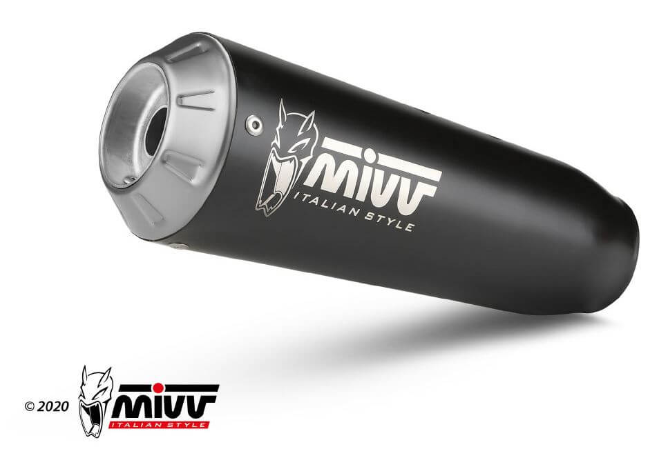 MIVV X-M1 Black Stainless Steel Slip-On Exhaust '21-'22 Ducati Scrambler 800