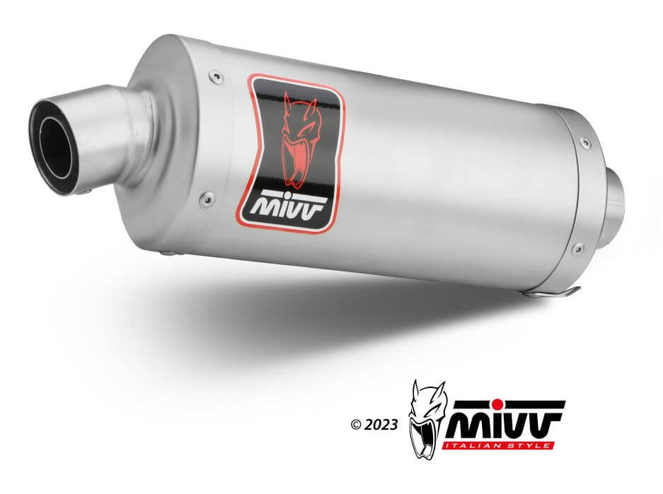 MIVV Dakar Stainless Steel Slip-On Exhaust '22-'23 Aprilia Tuareg 660–  Motostarz USA