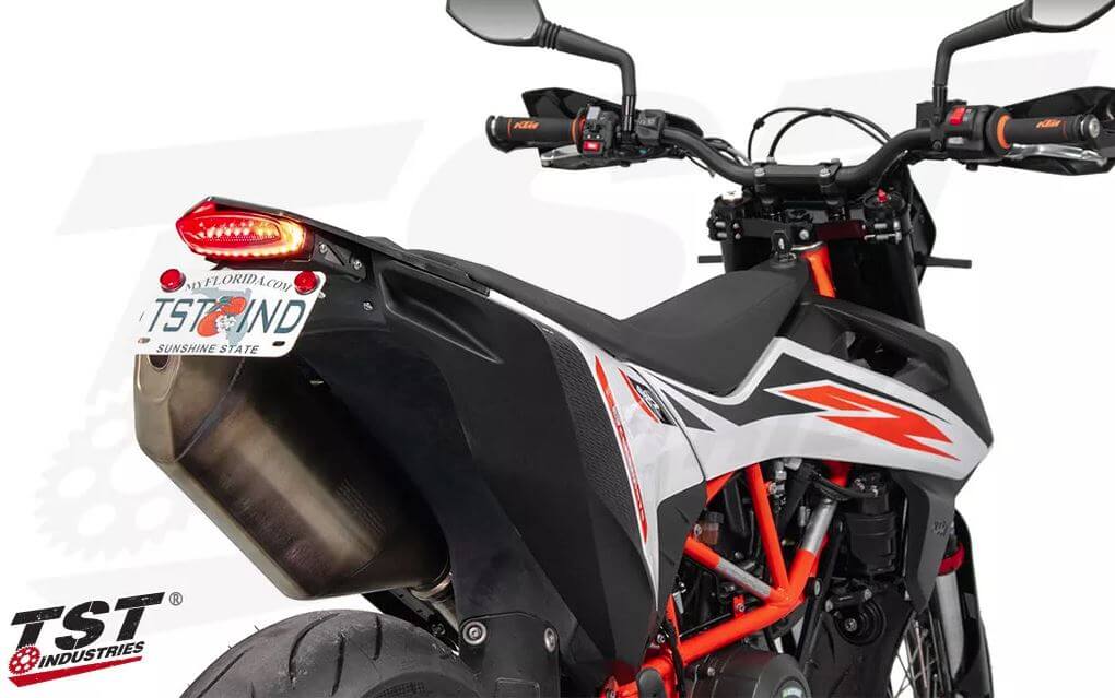 Topzone Smoke LED Brake Tail Light With Integrated Turn Signal For KTM 690 Duke (2008-2011)