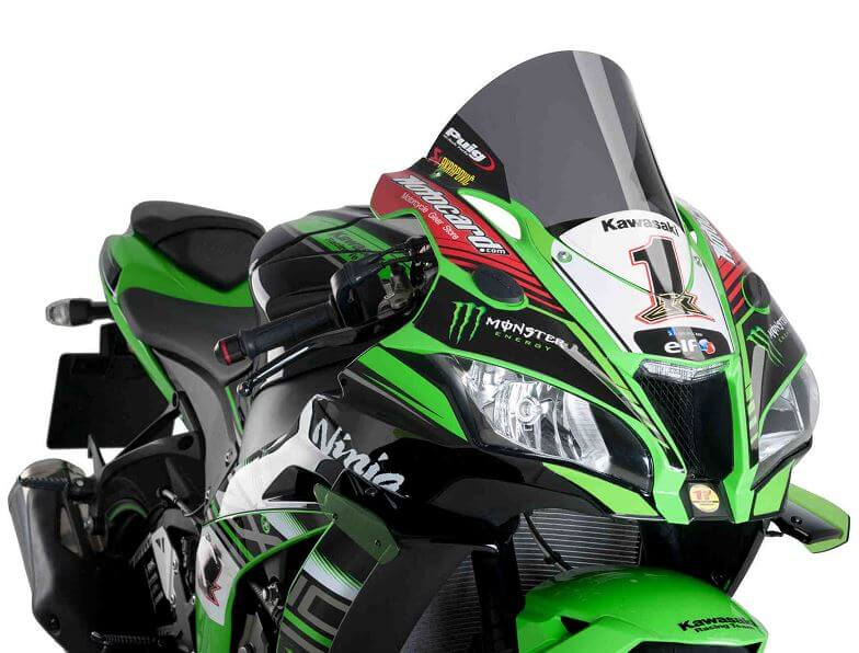 Puig R-Racer Windscreen for '17-'20 Kawasaki ZX-10RR
