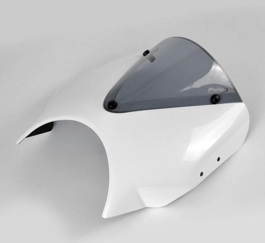 Pyramid Fly Screen '21-'23 Triumph Trident 660 | Crystal White