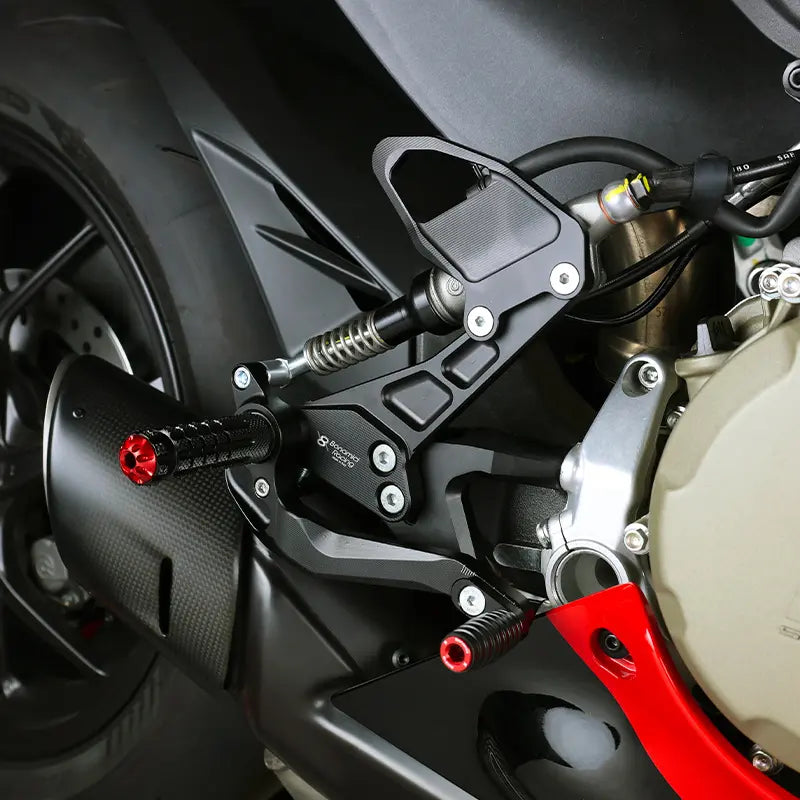Bonamici Adjustable Rearsets 20-24 Ducati Panigale V2, 07-11 899/959/1199/1299