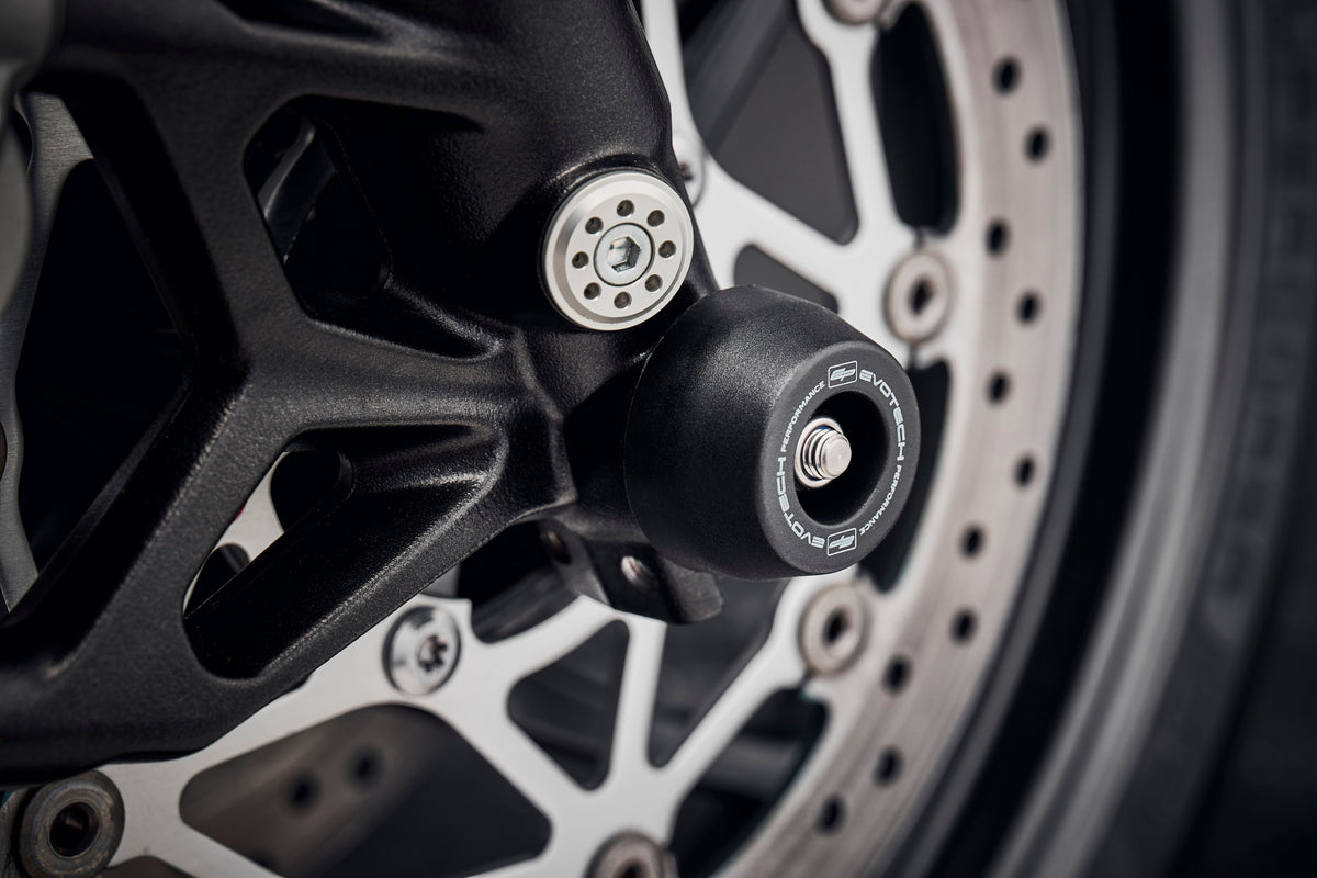 Evotech Performance Front Spindle Bobbins 2027 Triumph Street Triple 798 RS