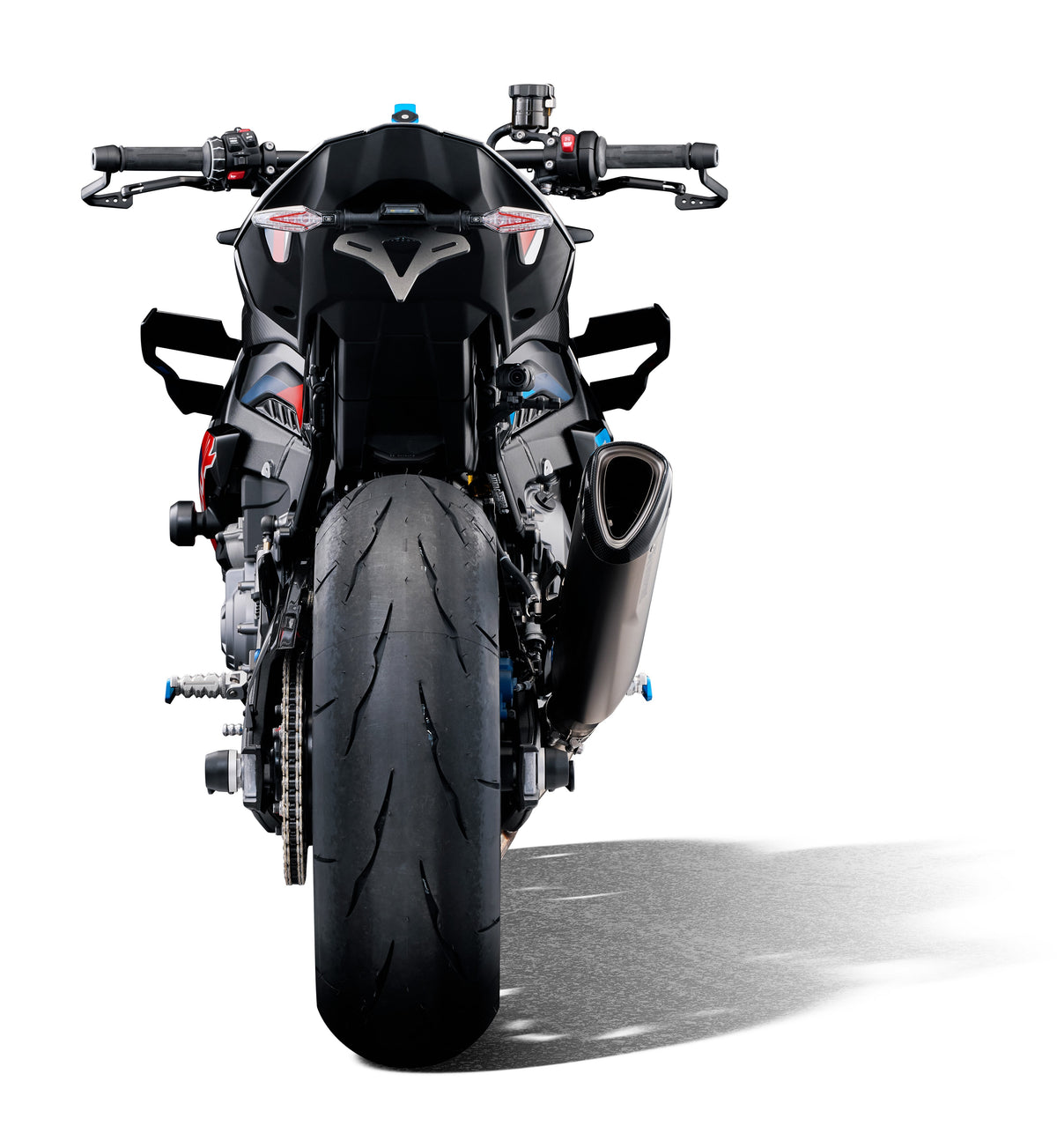Evotech Performance Rear Axle Sliders BMW S1000R rear view