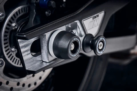 Evotech Performance Front & Rear Axle Sliders 21-22 BMW M1000RR, 23-25 M1000R