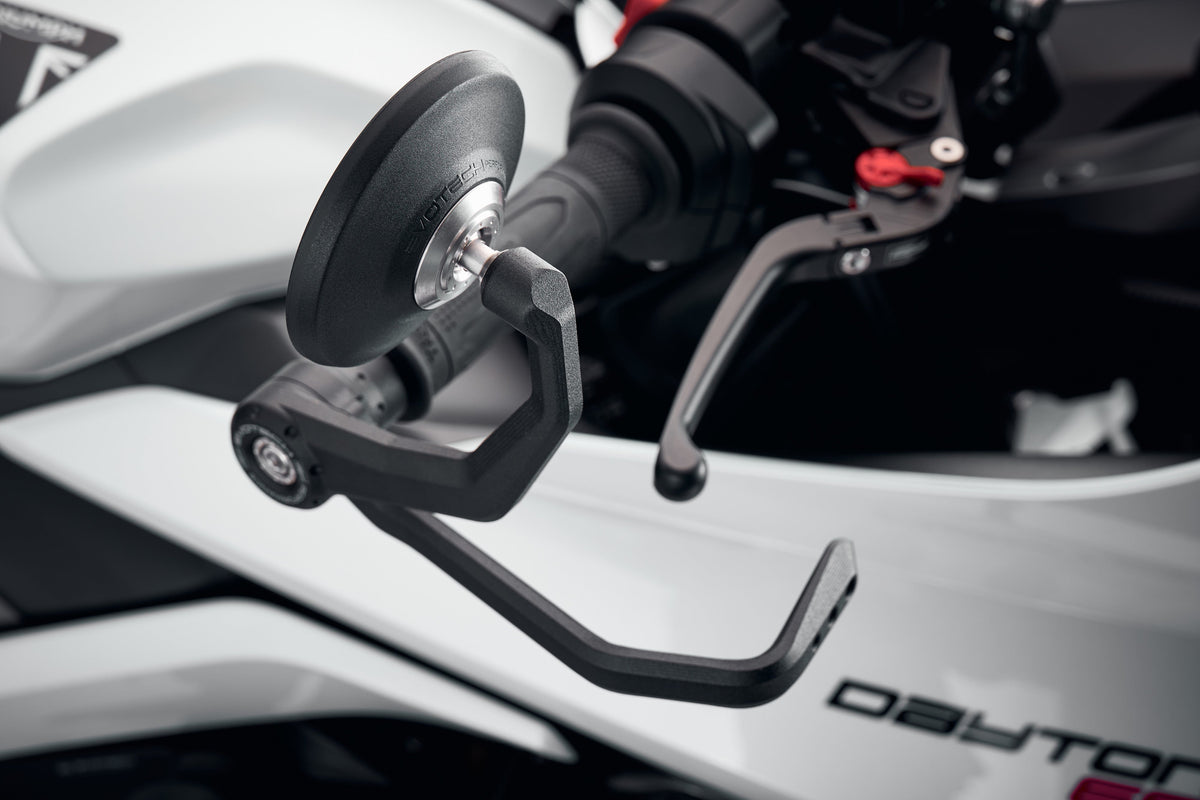 Evotech Performance Bar End Mirrors / Brake and Clutch Protector Kit (Retro) 24-26 Triumph Daytona 660