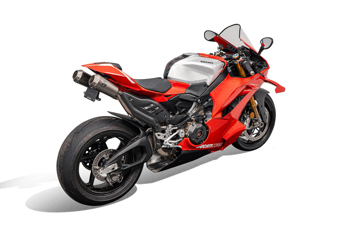 Evotech Performance Dynamic Tail Tidy 25-26 Ducati Panigale V4/S Akrapovic Titanium Full Race Exhaust
