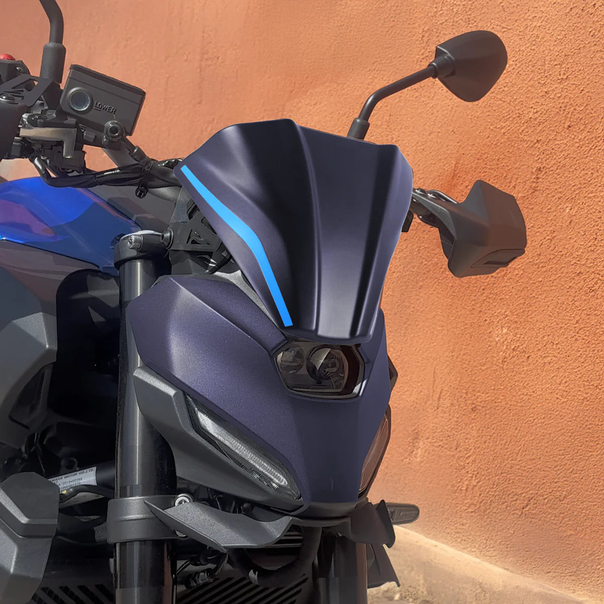 Pyramid Fly Screen 25-26 Yamaha MT-07 | Yamaha Blue