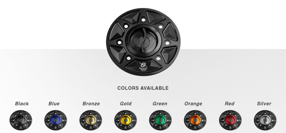 Bonamici Gas/Fuel Cap 07-17 ZX-6R, 06-20 ZX-10R, 07-16 Z800/Z1000