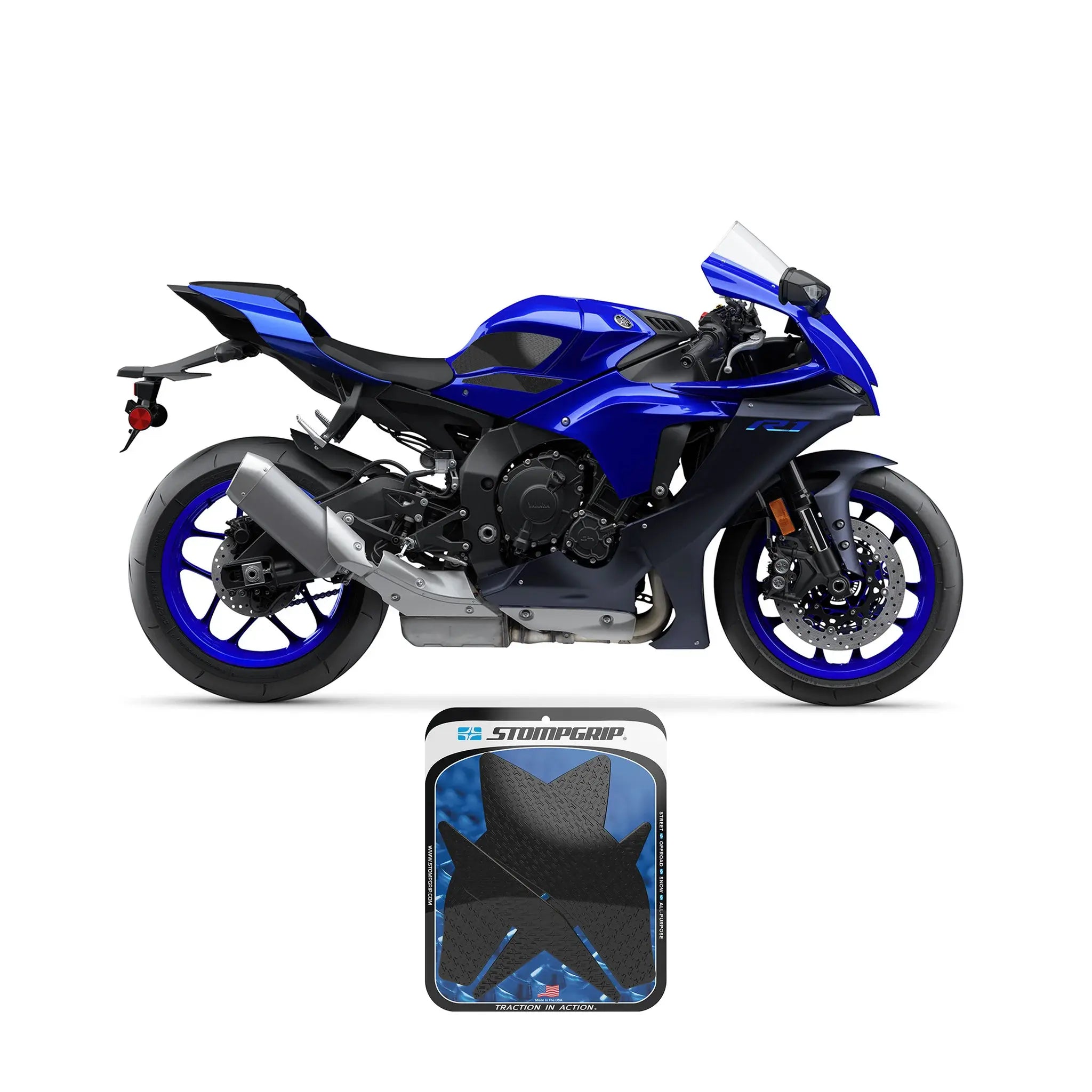 StompGrip ICON Traction Tank Grips 15-25 Yamaha R1/M/S