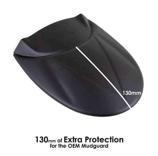 Pyramid Hugger Extension '17-'22 Triumph Street Triple 765 R | Matte Black