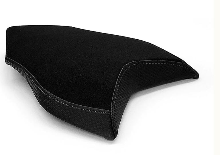 LuiMoto Team Italia Suede Seat Cover 10-11 MV Agusta Brutale 990R Black/Gunmetal Stitch