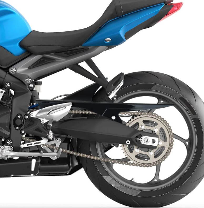 Pyramid Rear Tire Hugger '13-'17 Triumph Street Triple 675/R | Gloss Black