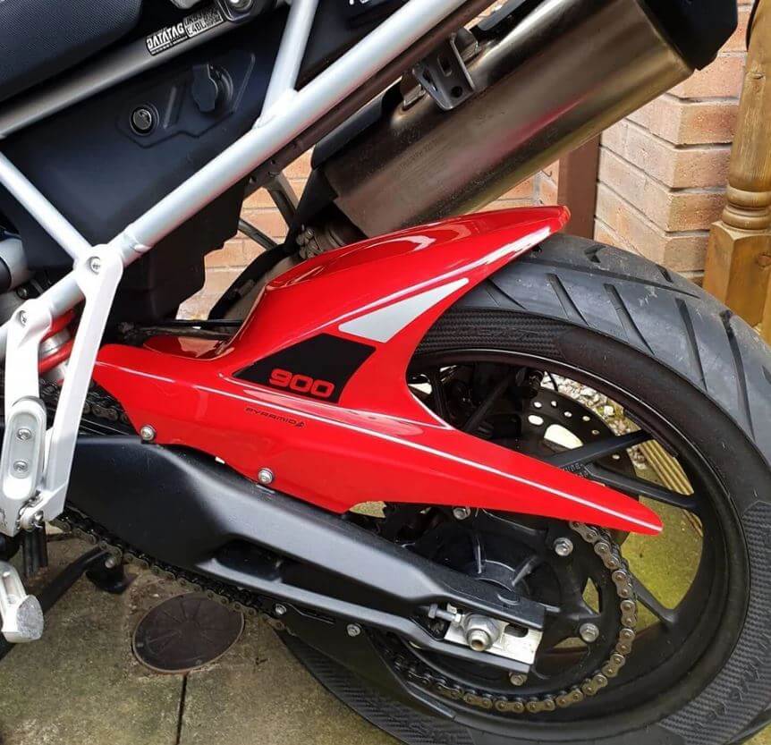 Pyramid Rear Tire Hugger '20-'23 Triumph Tiger 900 | Caspian Blue