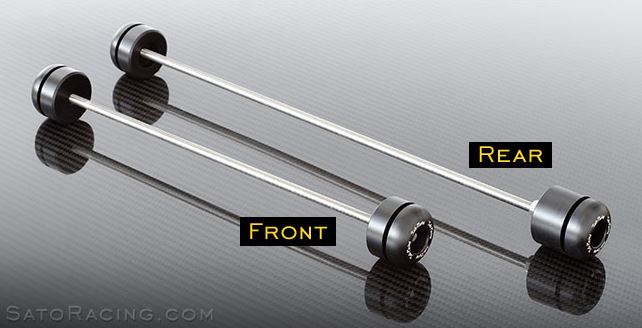 Sato Racing Rear Axle Sliders for '14-'17 Yamaha MT-07 / FZ-07