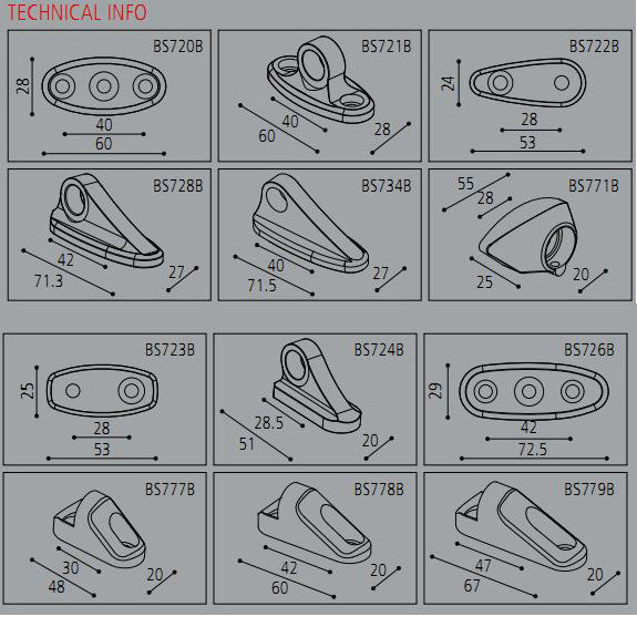 Rizoma Fairing Mount Adapter for Rizoma Mirrors (Each)