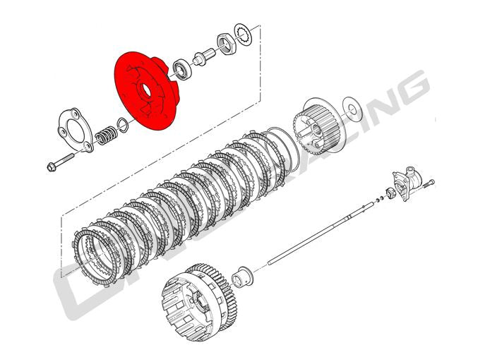 CNC Racing Clutch Pressure Plate for Ducati
