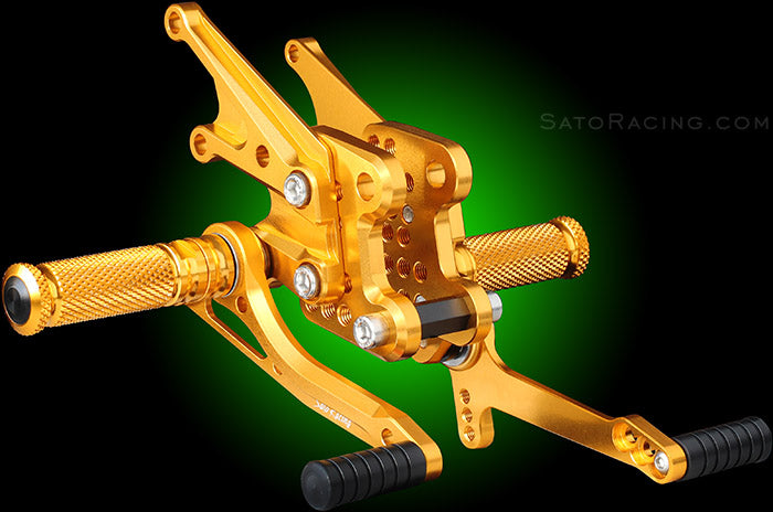 Sato Racing Adjustable Rearsets for 2006-2011 Kawasaki Ninja ZX14 / ZX14R