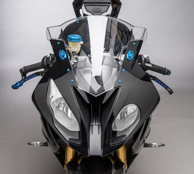 RSD ミラーブロックオフ ブラック YZF-r1 S1000rr Lightech Mirror Block Off Plates '09-'18 BMW S1000RR, '07-14 Yamaha R1