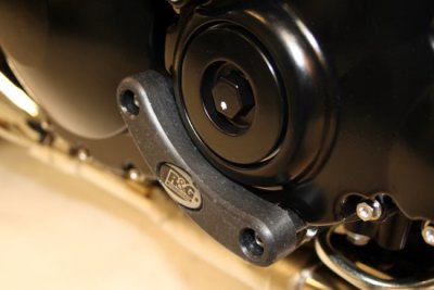 R&G Racing Left & Right Side Engine Case Sliders for Triumph '05-'15 Speed Triple, '12-'15 Speed Triple R