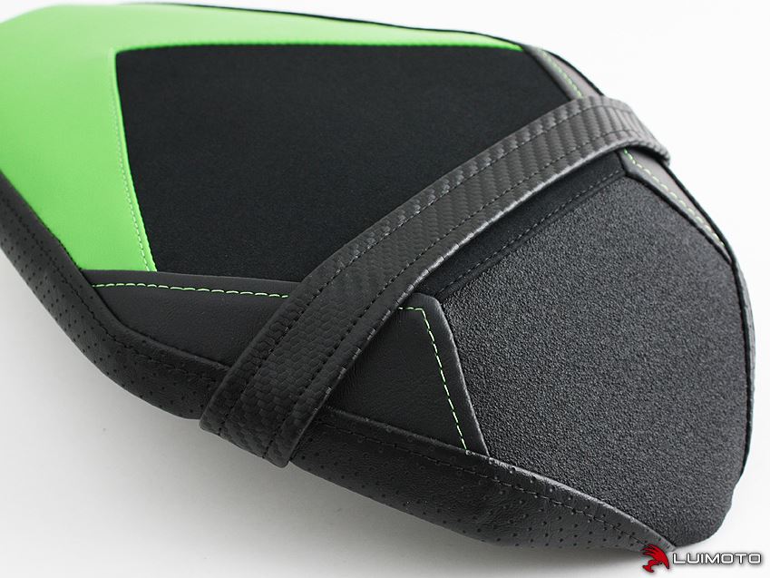 LuiMoto Team Kawasaki Passenger Seat Covers for 2016+ Kawasaki ZX10R
