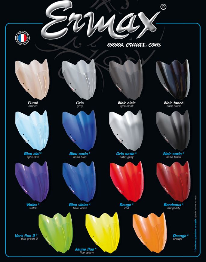 Ermax High Protection Windscreens 47cm '16-'21 Yamaha FZ-10 / MT-10