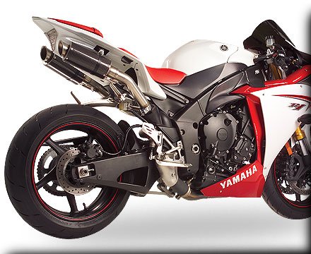 Hotbodies Racing MGP Growler Carbon Slip-on Exhaust System 2009-2012 Yamaha R1