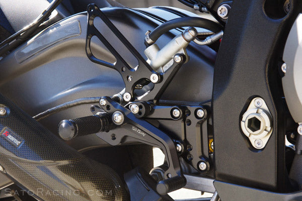 Sato Racing Adjustable Rearsets for 2009-2014 BMW S1000RR