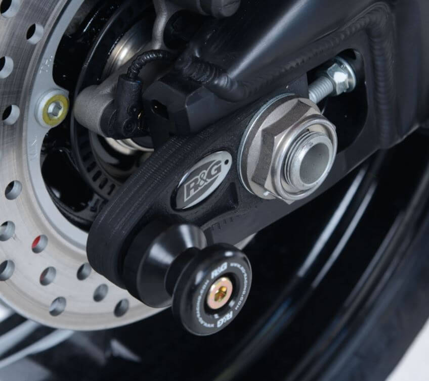 R&G Offset Cotton Reel Swingarm Spools Honda '17- CBR1000RR/SP/SP2, '20- CBR1000RR-R Fireblade/SP
