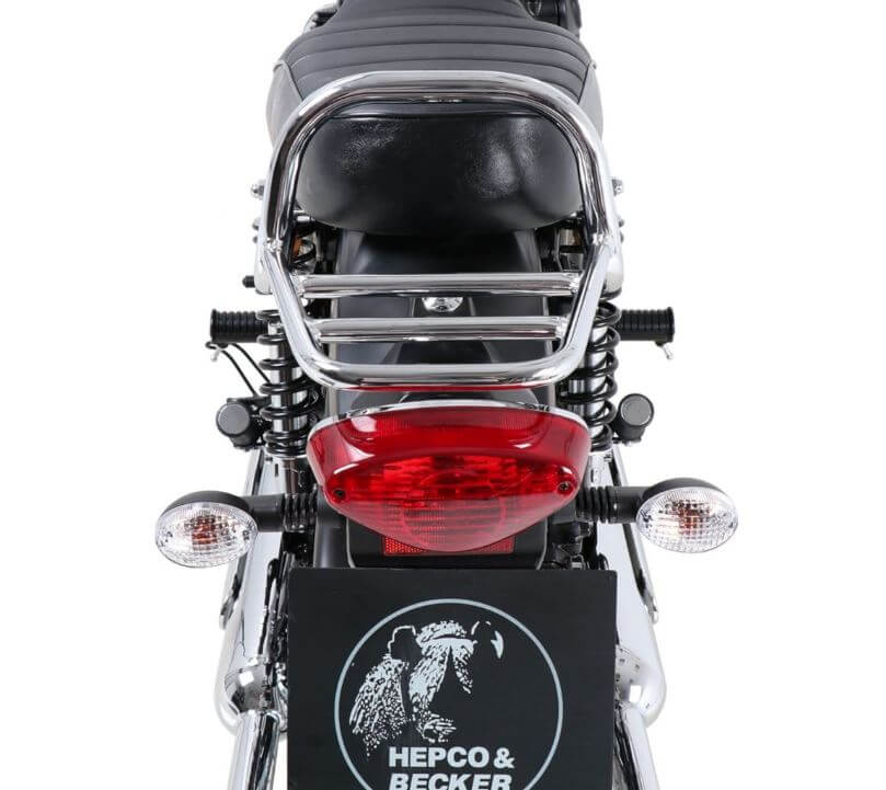 Hepco & Becker Rear Rack (Not For Top Cases) '19+ Kawasaki W800 Street/ Cafe - Chrome
