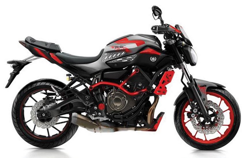 StompGrip Volcano Traction Tank Pad Kit for 2014-2017 Yamaha FZ07 / MT07