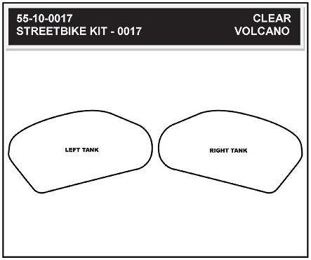 StompGrip Volcano Tank Grip Pads for 2003-2006 Honda CBR600RR