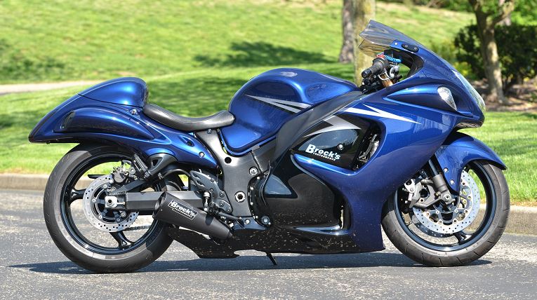 Brocks Performance 14" Alien Head 2 Ultra-Light Stainless Steel Full Exhaust System '99-'14 Suzuki GSX1300R Hayabusa - motostarz.com