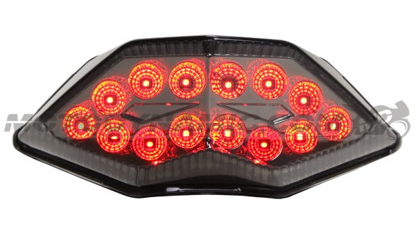 Motodynamic Sequential LED Tail Light 2013-2017 Kawasaki Ninja 300 - Smoke