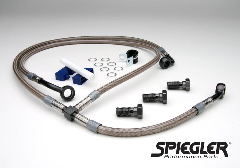 Ｃ５８２１３　プレー Spiegler Stainless Steel Rennsport Front Brake Lines Kit for