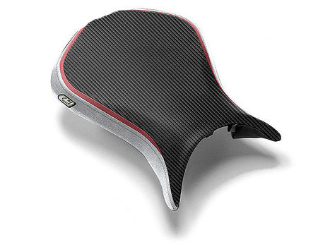 LuiMoto Team Kawasaki Seat Covers 2007-2008 Kawasaki ZX6R - Silver