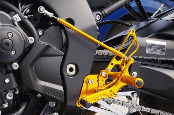 Sato Racing Adjustable Rearsets (Reverse Shift) for '10-'13 Yamaha FZ8 non-ABS, '06-'15 FZ1