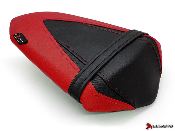 LuiMoto Team Kawasaki Seat Cover for 2013-2015 Kawasaki Ninja 300 - Black/CF Black/Red