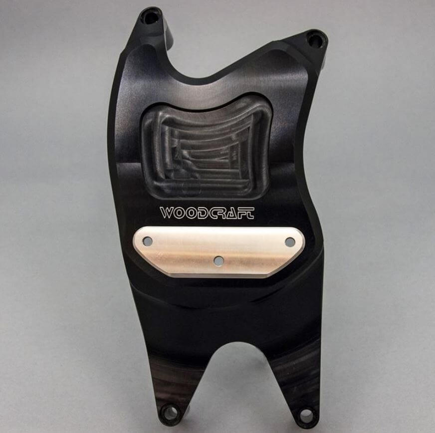 WoodCraft RHS Engine Cover Protector (Clutch) '15-'21 Yamaha R3/MT-03