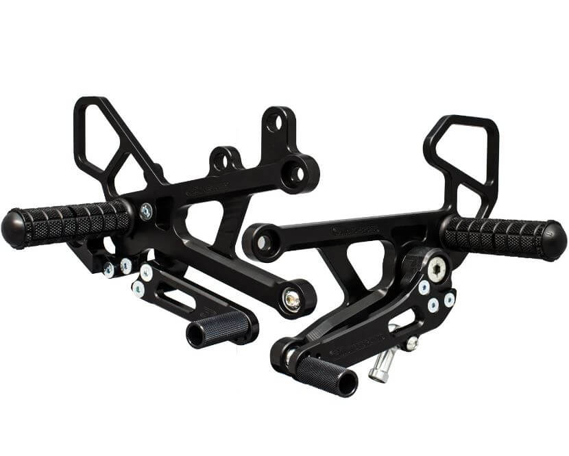 Woodcraft Complete Rearset Kit w/Pedals '06-'20 Yamaha R6 - GP