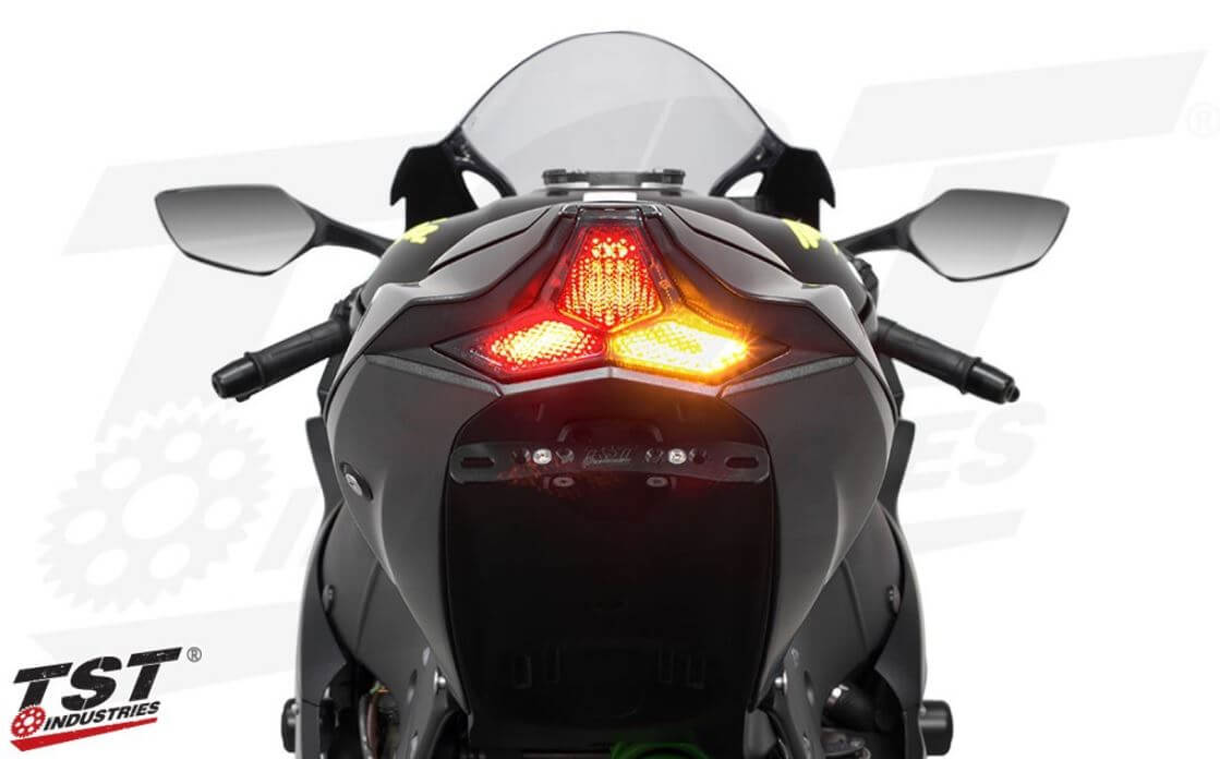 TST インテグレーテッドテールライト スモーク TST Industries LED Integrated Tail Light '21-'25 Kawasaki ZX10R