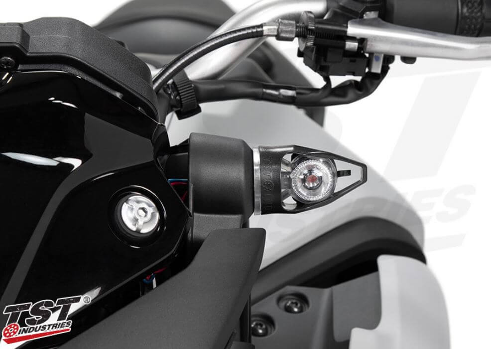 TST Industries Mech-GTR Front LED Turn Signals '21- Yamaha MT-07, '20- MT-03