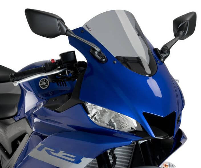 Puig R-Racer Windscreen '19-'22 Yamaha YZF R3