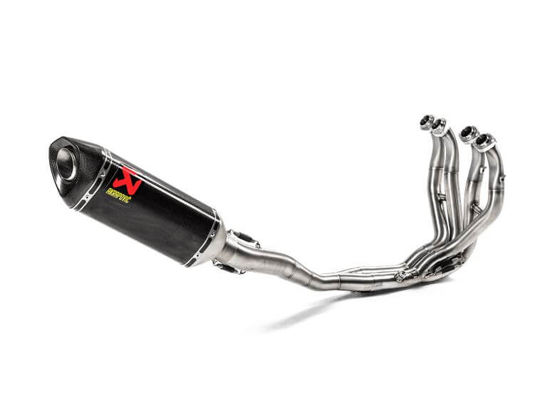 パーツ Akrapovic Racing Homologated Exhaust Akrapovic Racing Full Exhaust System '09-'23 Kawasaki ZX6R/ZX6R 636