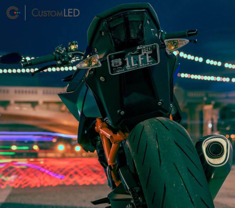 Custom LED Ultimate Stealth License Plate Bracket '20-'21 KTM 1290 Super Duke R