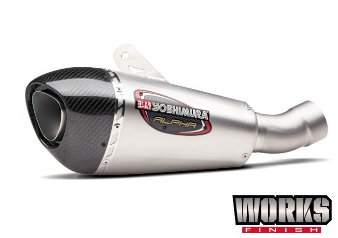 Yoshimura ALPHA T SS-SS-CF Slip-On Exhaust '17-'19 KTM 390