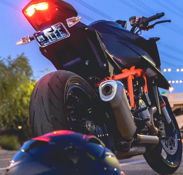 Custom LED Ultimate Stealth License Plate Bracket '20-'21 KTM 1290 Super Duke R