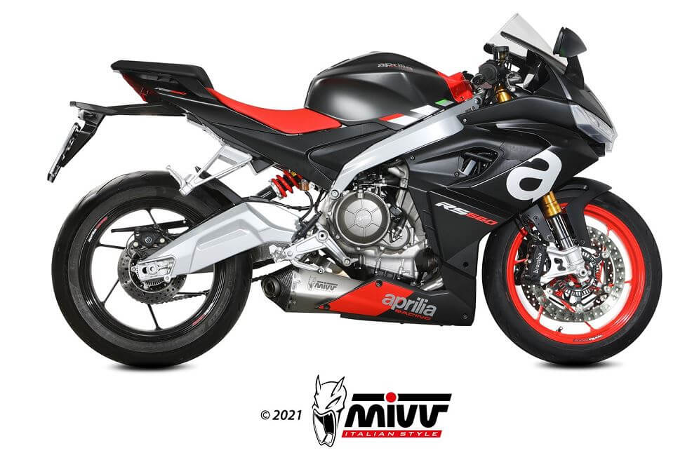 MIVV Delta Race Stainless Steel Full Exhaust '21-'22 Aprilia RS 660