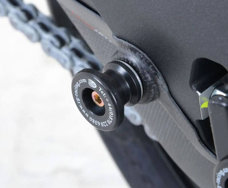 R&G Racing Cotton Reel Swingarm Spools '21- Aprilia RS660/Tuono 660, '13-'19 Ducati Panigale 899/959
